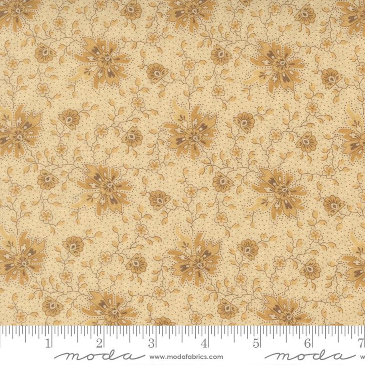 Fabric Moda Vanilla Bean Passionate Bloom Wild Orchid by the Quarter Yard 2771-11